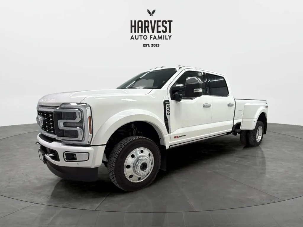 White 2024 Ford F450 Super Duty Crew Cab Limited Pickup 4D 8 ft for sale in Wahoo, NE