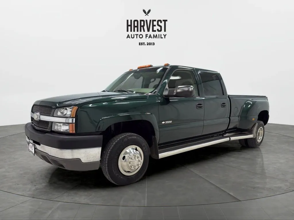 Green 2003 Chevrolet Silverado 3500 Crew Cab LS Pickup 4D 8 ft for sale in Wahoo, NE