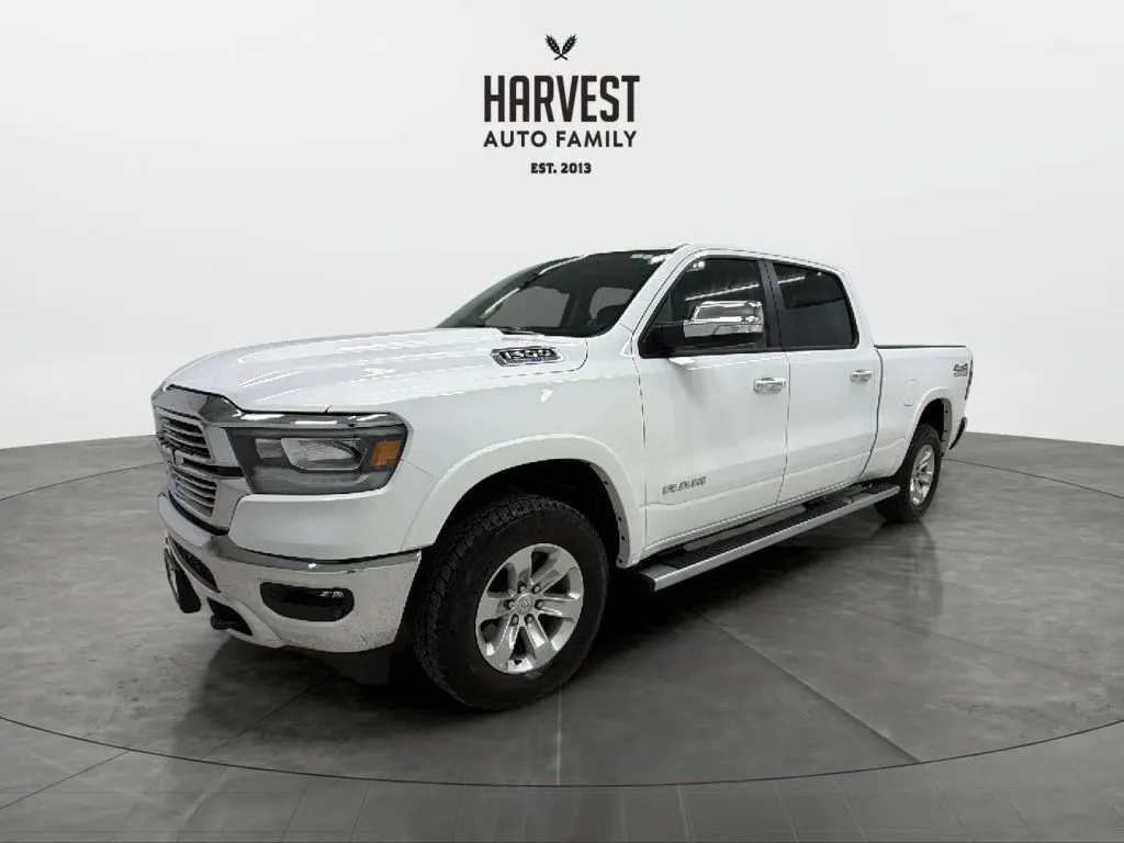 White 2022 Ram 1500 Crew Cab Laramie Pickup 4D 6 1/3 ft for sale in Wahoo, NE