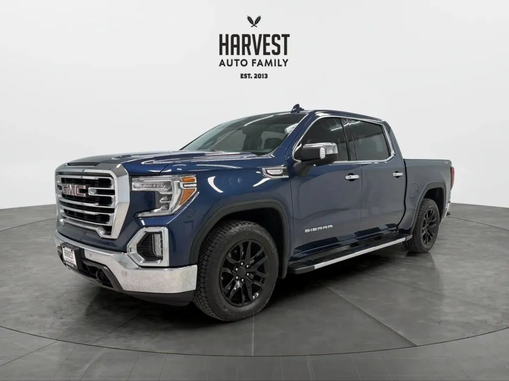 Blue 2021 GMC Sierra 1500 Crew Cab SLT Pickup 4D 5 3/4 ft for sale in Wahoo, NE