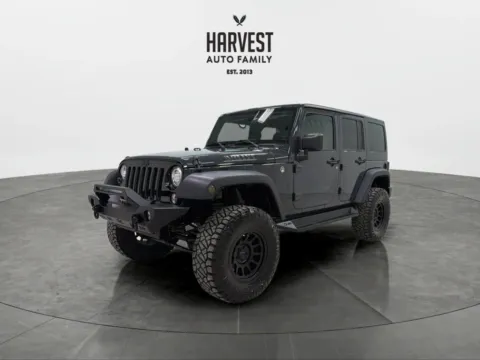 Gray 2018 Jeep Wrangler Unlimited Willys Wheeler W (JK) Sport Utility 4D for sale in Wahoo, NE