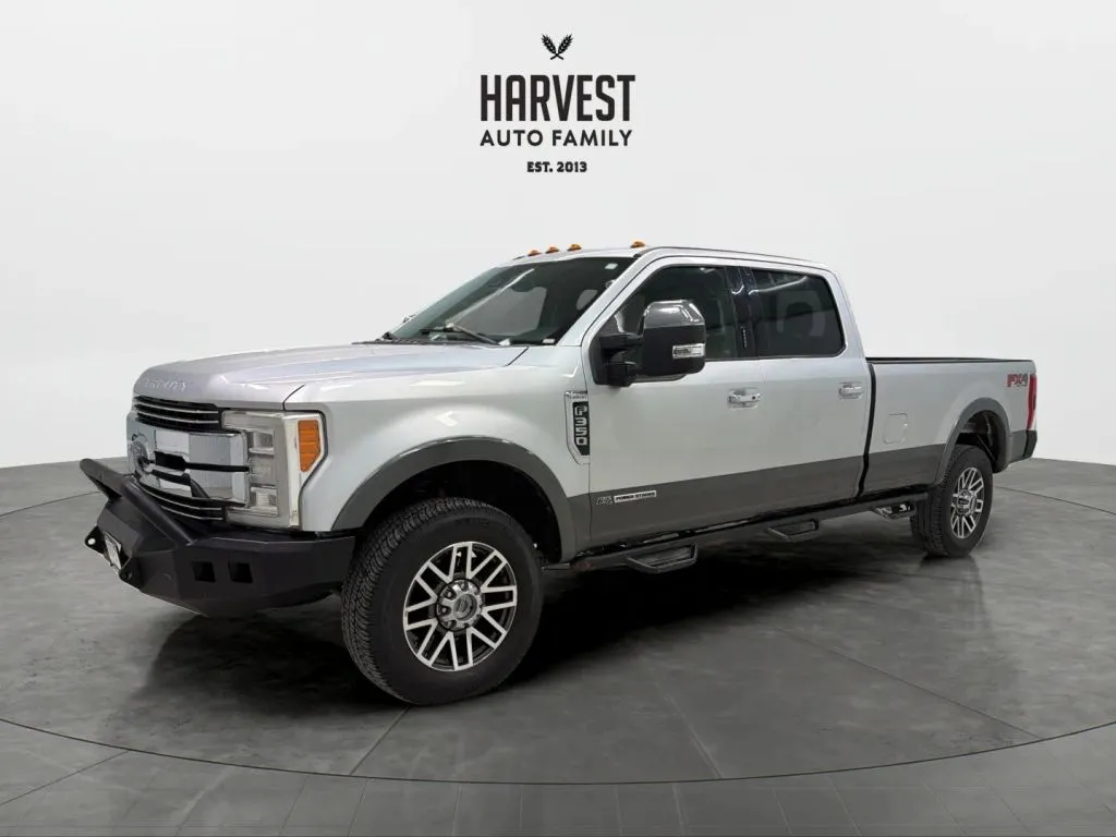 Silver 2017 Ford F350 Super Duty Crew Cab Lariat Pickup 4D 8 ft for sale in Wahoo, NE