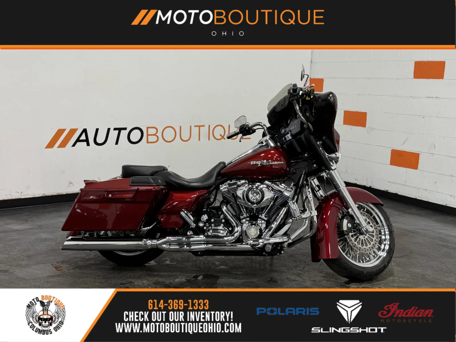 Red 2009 HARLEY DAVIDSON STREET GLIDE FLHX for sale in Columbus, OH