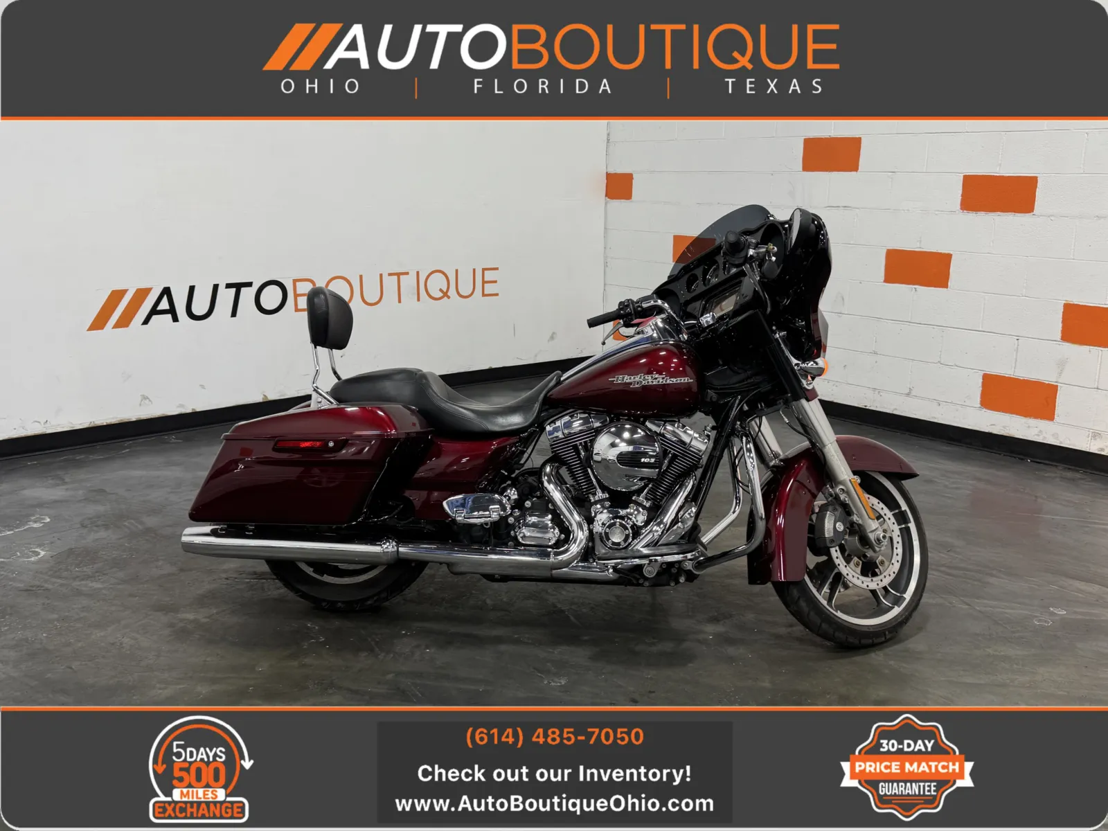 Red 2014 HARLEY DAVIDSON STREET GLIDE FLHXS for sale in Columbus, OH