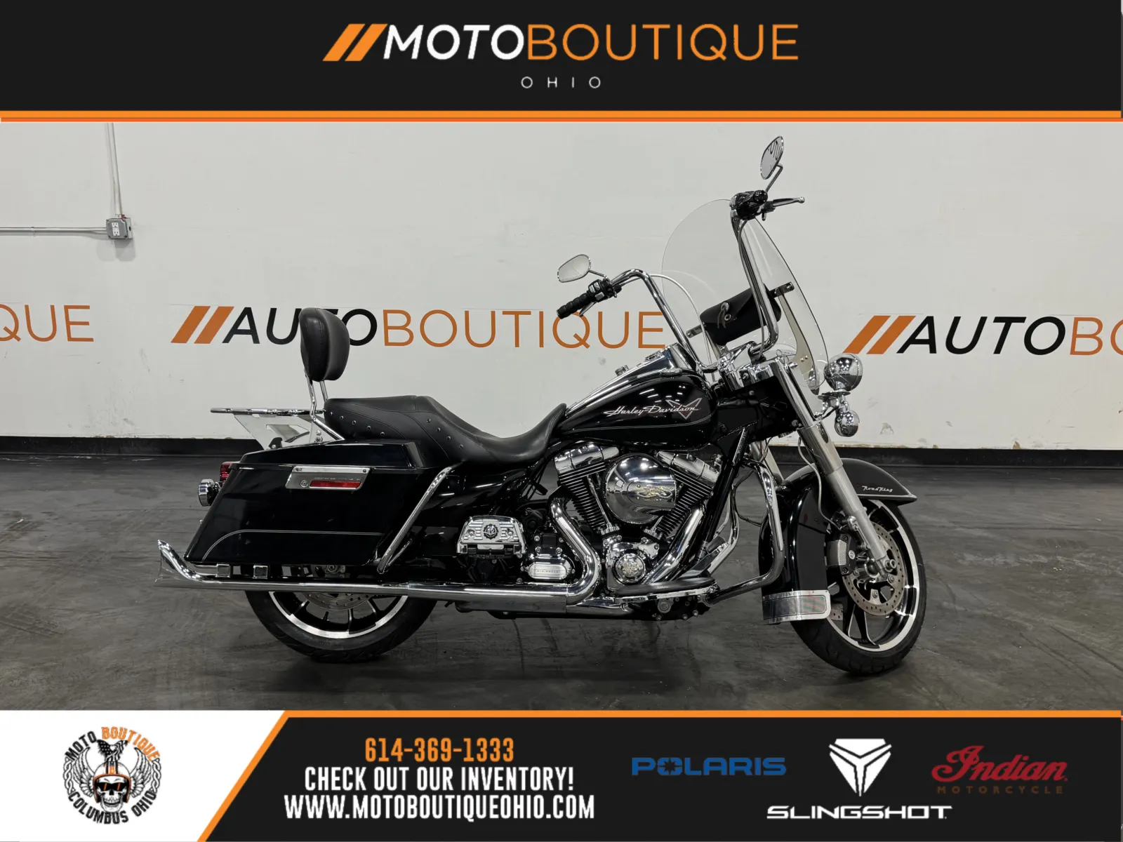 Black 2012 HARLEY DAVIDSON ROAD KING FLHR for sale in Columbus, OH