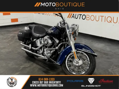 Blue 2013 HARLEY DAVIDSON SOFTAIL DELUXE FLSTN for sale in Columbus, OH