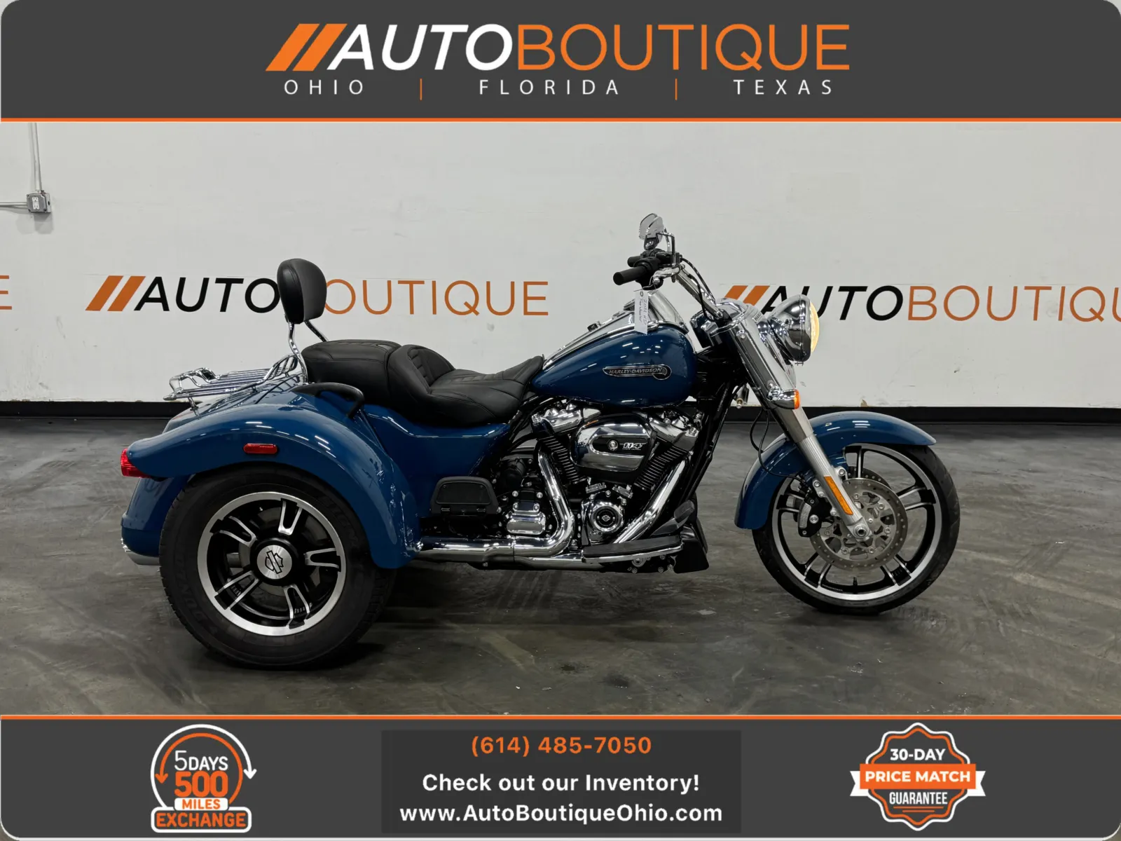 Blue 2021 HARLEY DAVIDSON FREE WHEELER FLRT for sale in Columbus, OH