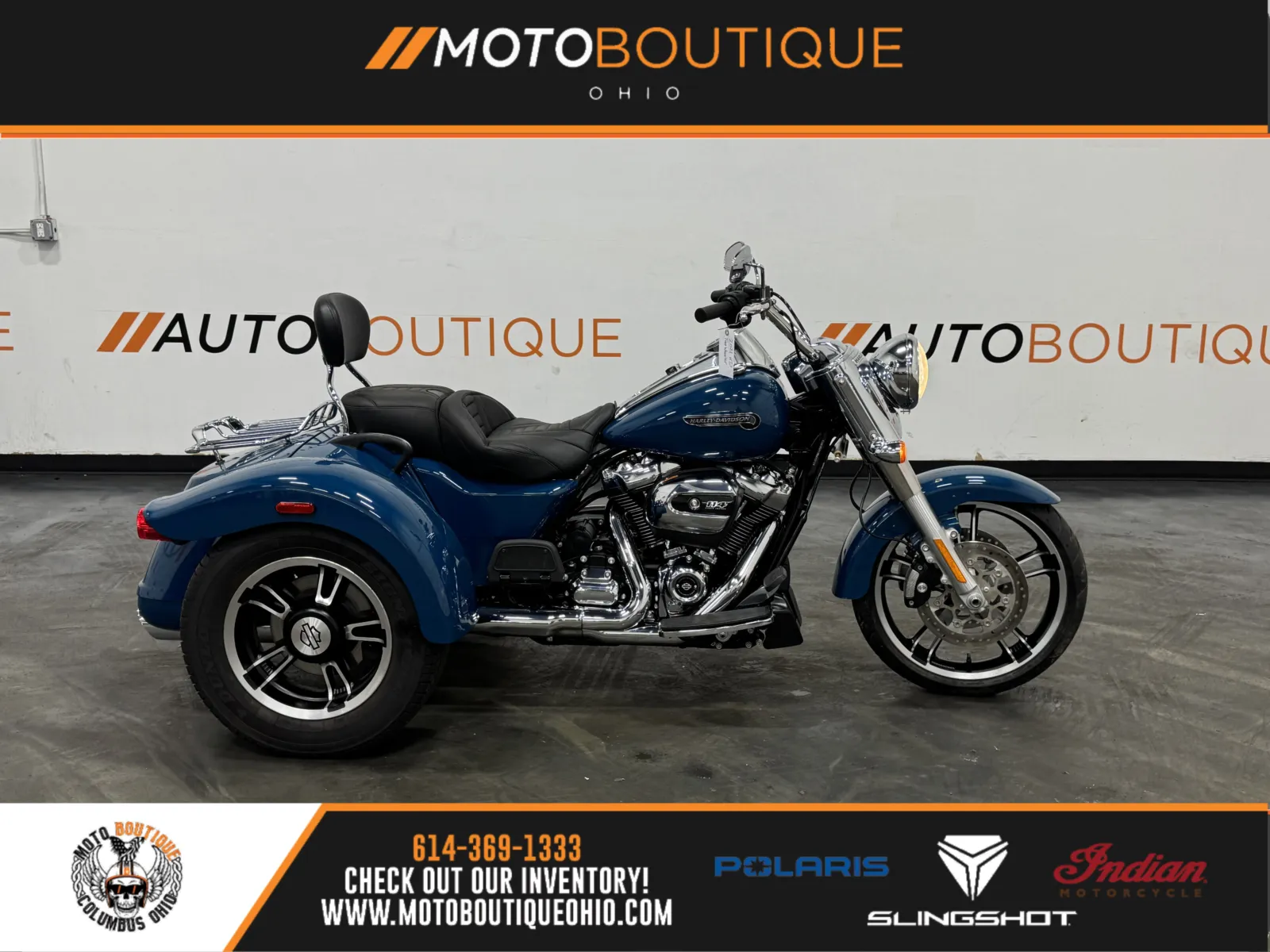 Blue 2021 HARLEY DAVIDSON FREE WHEELER FLRT for sale in Columbus, OH