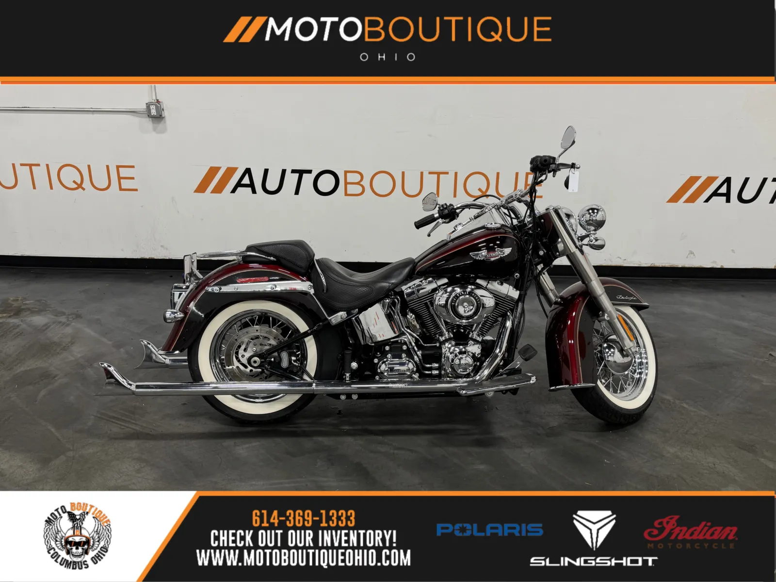 Red 2014 HARLEY DAVIDSON SOFTAIL DELUXE FLSTN for sale in Columbus, OH