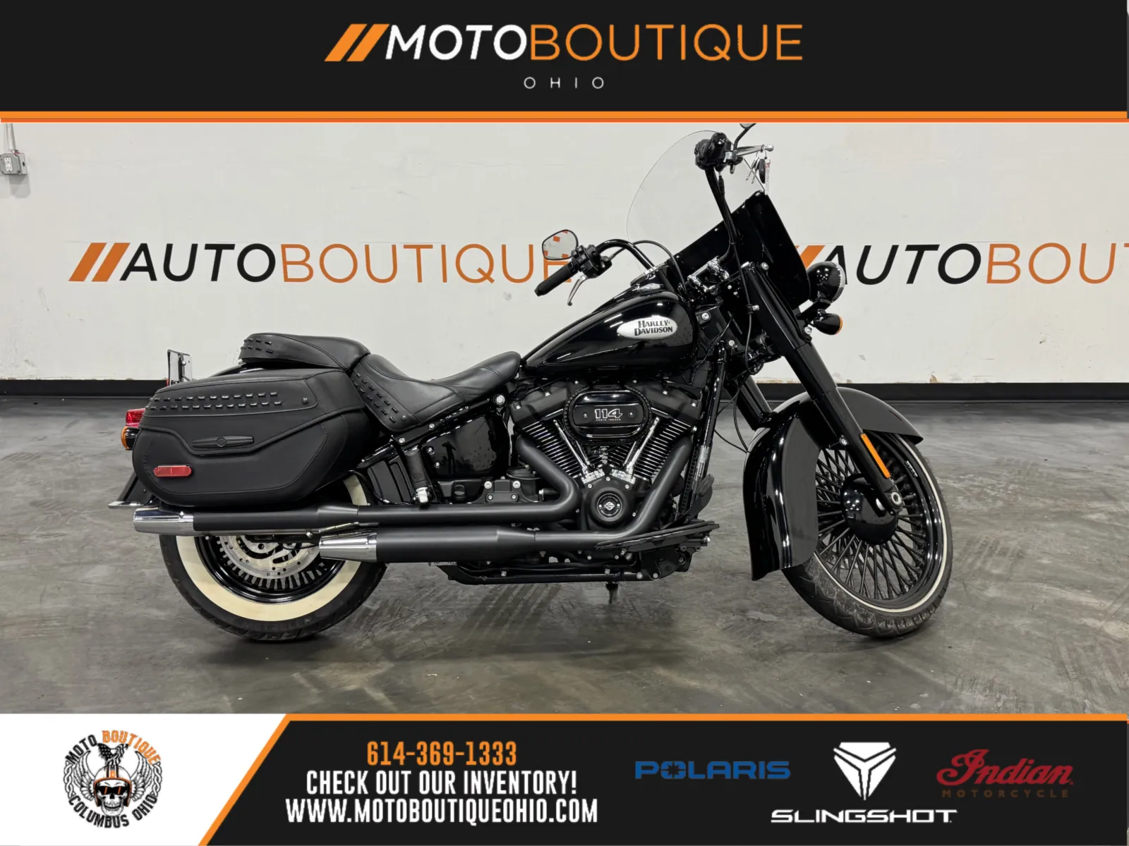 Black 2023 HARLEY DAVIDSON HERITAGE CLASSIC FLHCS for sale in Columbus, OH