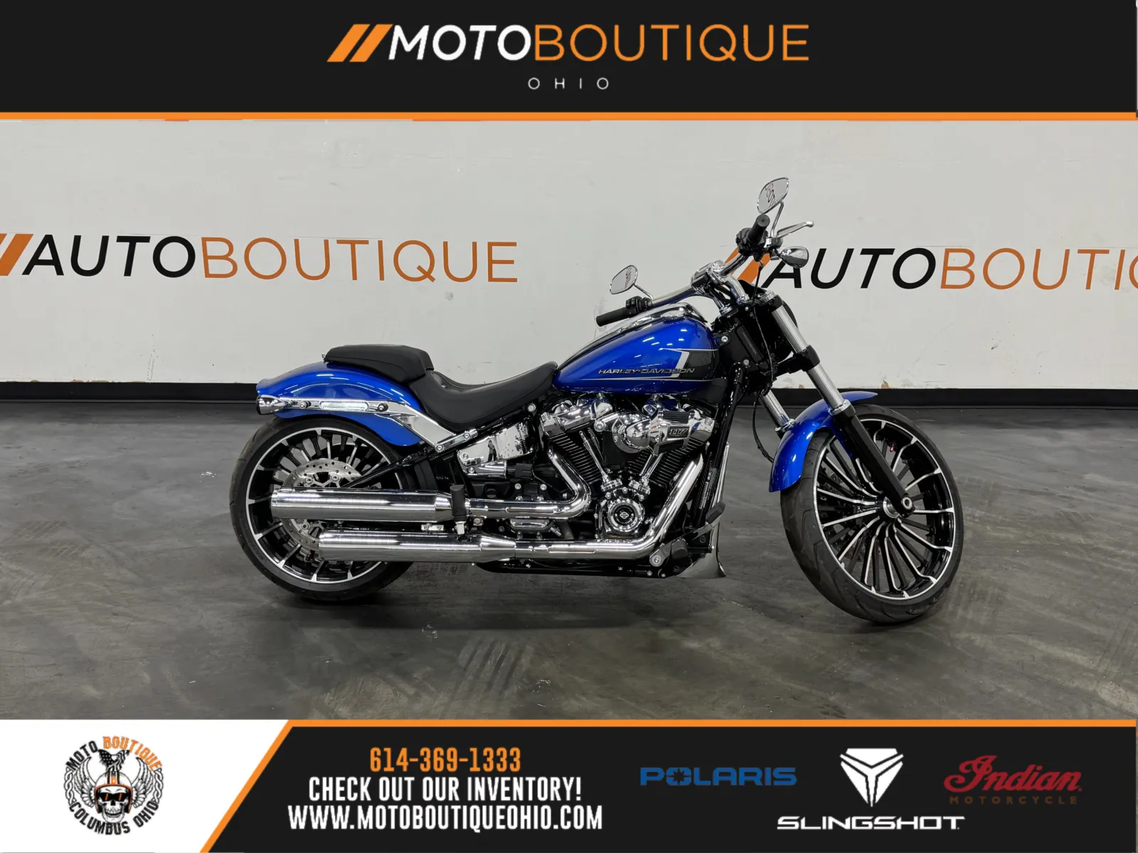 Blue 2024 HARLEY DAVIDSON BREAKOUT FXBR for sale in Columbus, OH