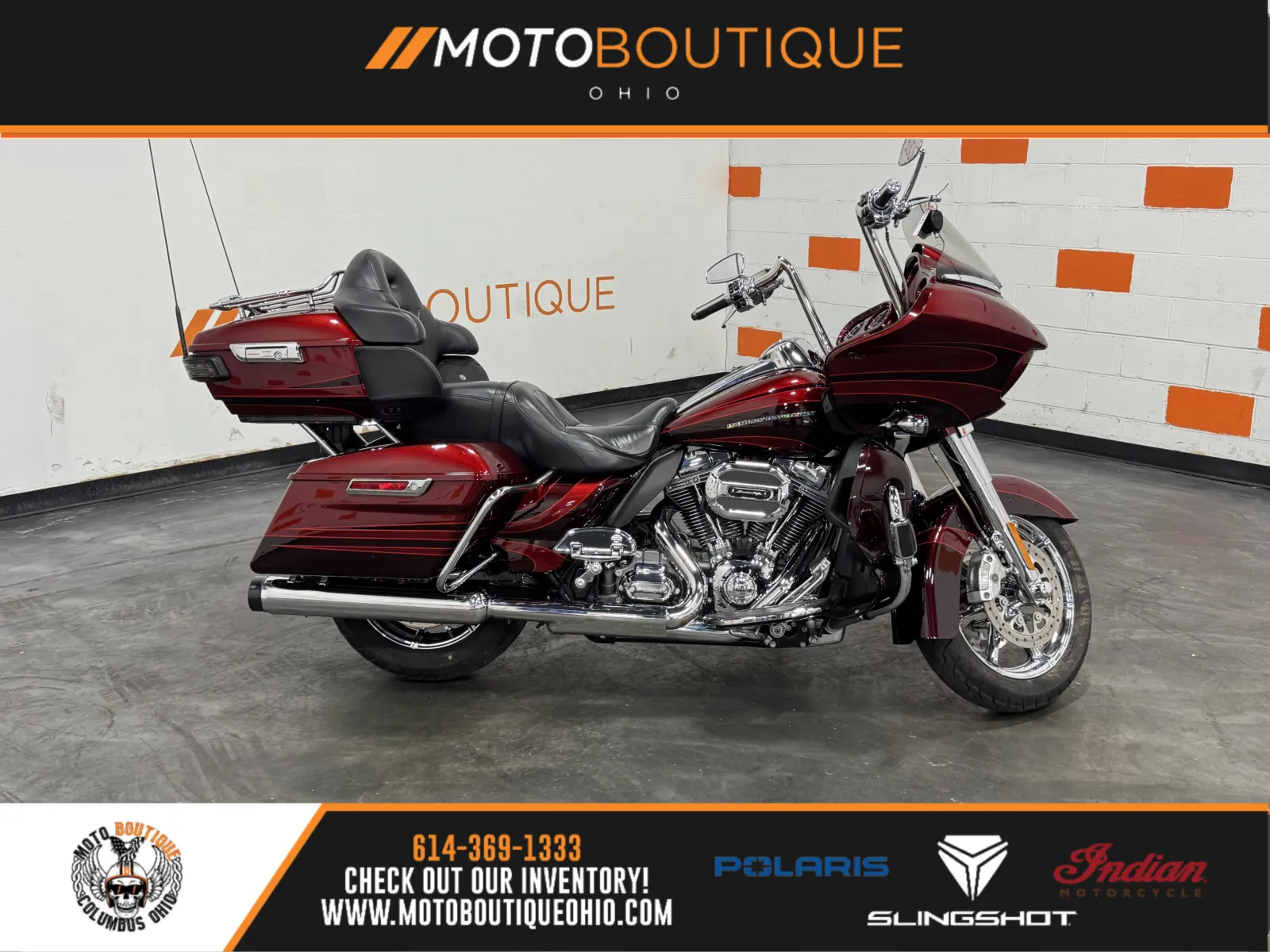 Red 2015 HARLEY DAVIDSON ROAD GLIDE CVO FLTRUSE for sale in Columbus, OH