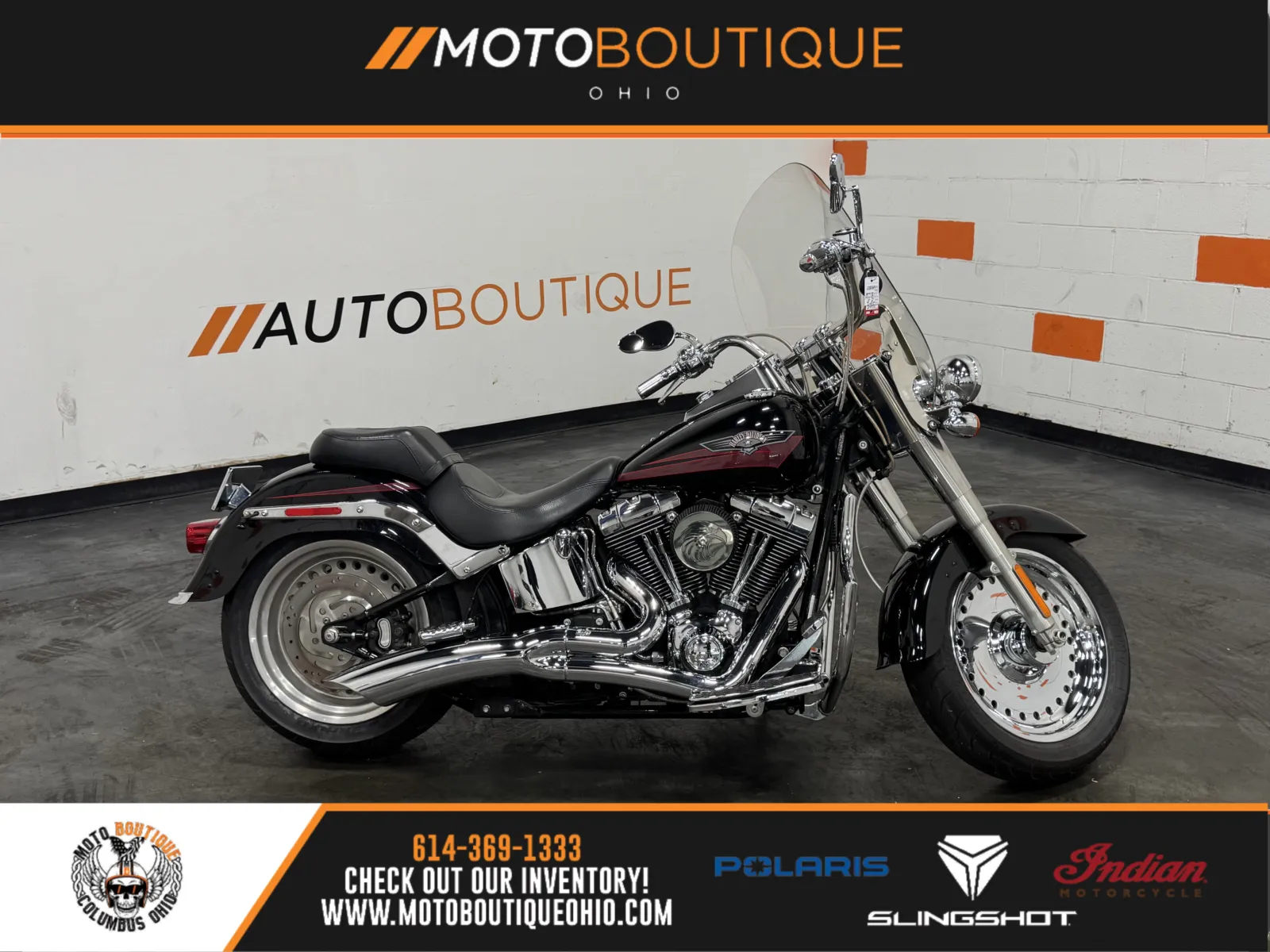 Black 2007 HARLEY DAVIDSON FAT BOY FLSTF for sale in Columbus, OH