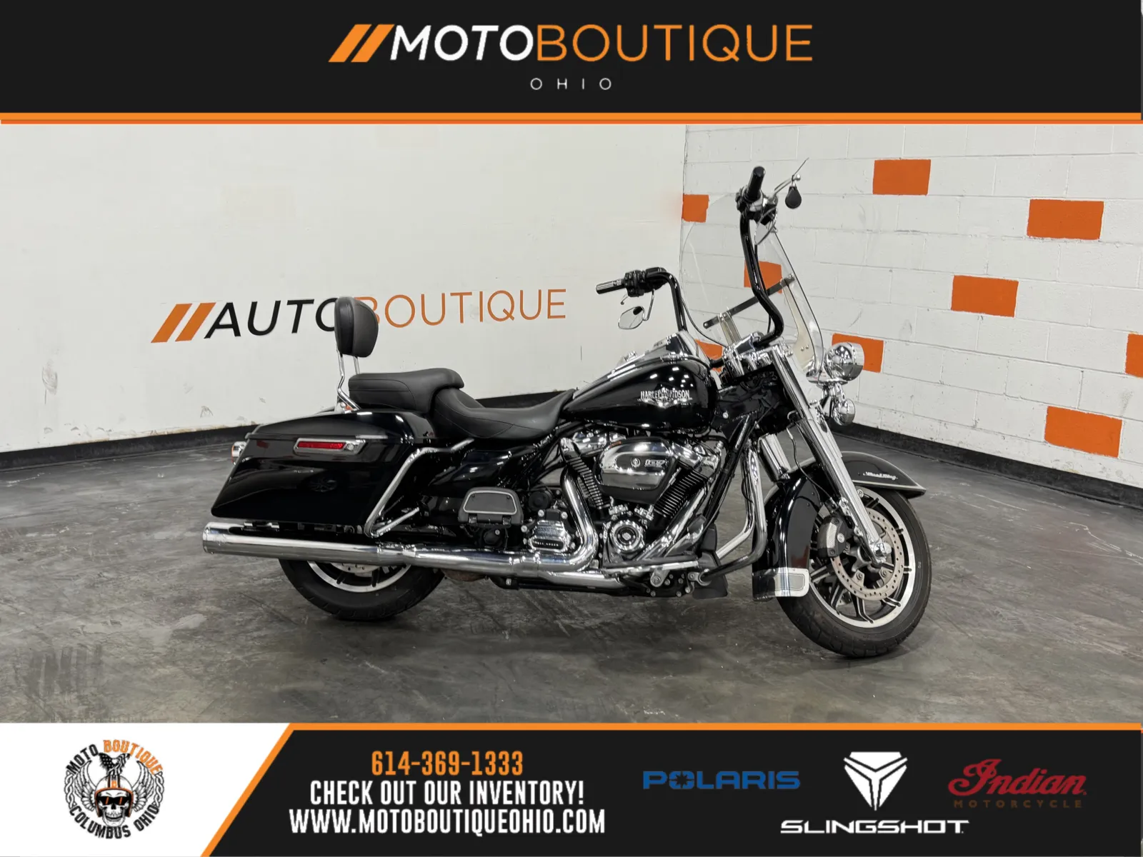 Black 2019 HARLEY DAVIDSON ROAD KING FLHR for sale in Columbus, OH