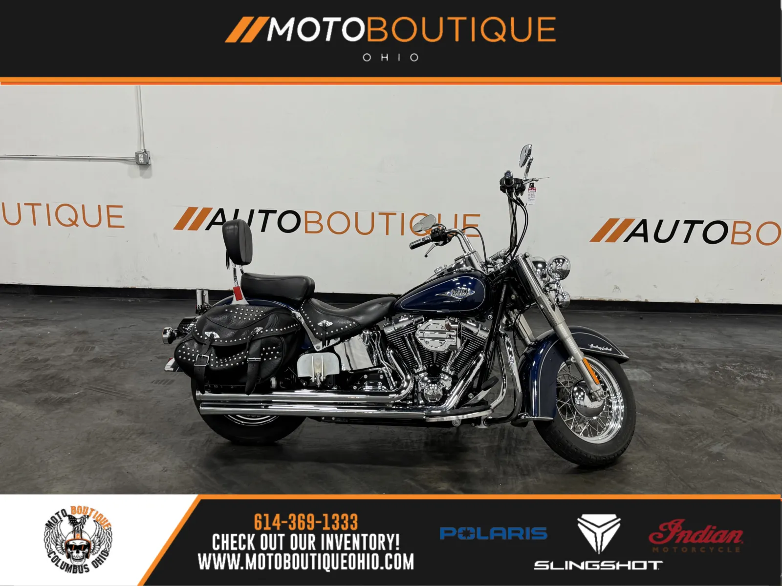 Blue 2012 HARLEY DAVIDSON HERITAGE SOFTAIL CLASSIC FLSTC for sale in Columbus, OH