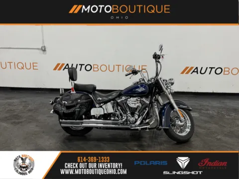 Blue 2012 HARLEY DAVIDSON HERITAGE SOFTAIL CLASSIC FLSTC for sale in Columbus, OH