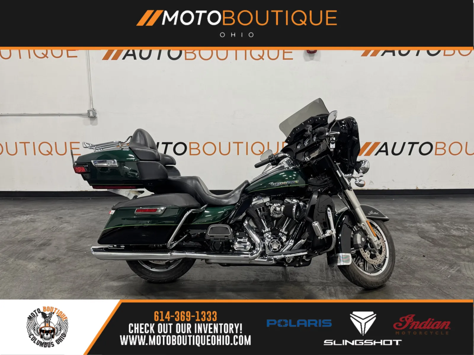 Green 2015 HARLEY DAVIDSON ULTRA LIMITED FLHTK for sale in Columbus, OH