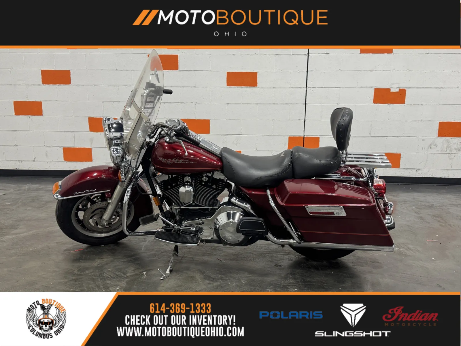 Black 2001 HARLEY DAVIDSON ROAD KING FLHR for sale in Columbus, OH