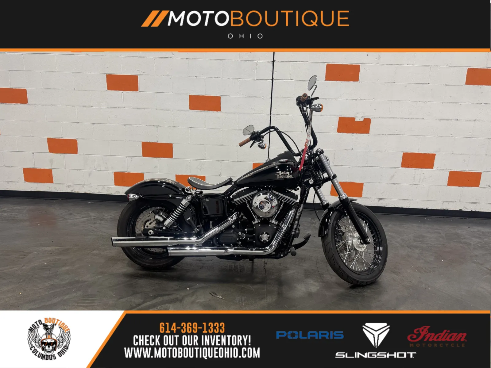 Black 2013 HARLEY DAVIDSON STREET BOB FXDB for sale in Columbus, OH