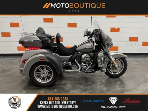 Gray 2016 HARLEY DAVIDSON TRI GLIDE FLHTCUTG for sale in Columbus, OH