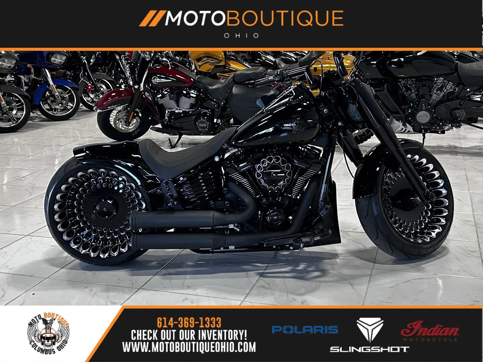 Black 2022 HARLEY DAVIDSON FAT BOY CUSTOM for sale in Columbus, OH
