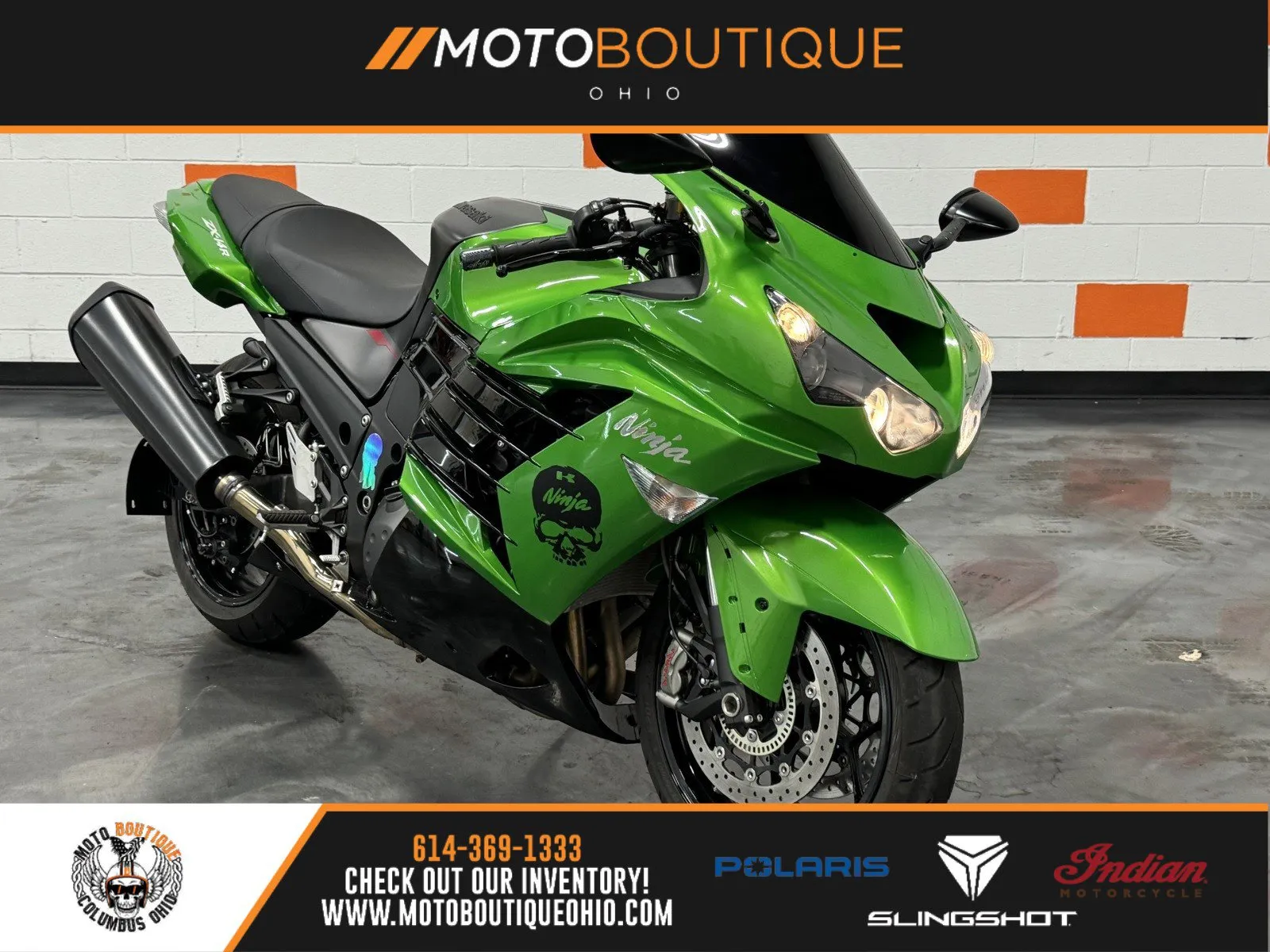 Green 2023 KAWASAKI NINJA ZX14 for sale in Columbus, OH