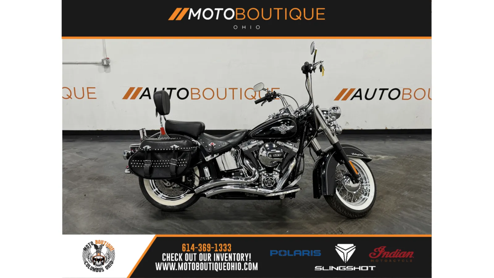 Black 2016 HARLEY DAVIDSON HERITAGE SOFTAIL CLASSIC FLSTC for sale in Columbus, OH