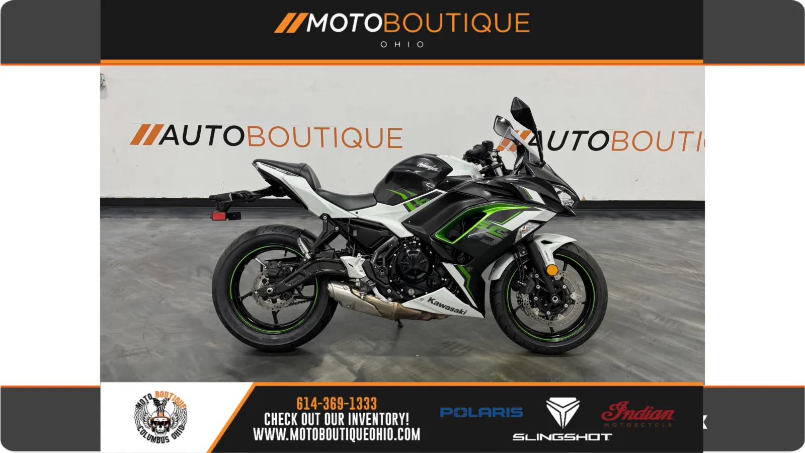 White 2022 KAWASAKI NINJA 650 for sale in Columbus, OH