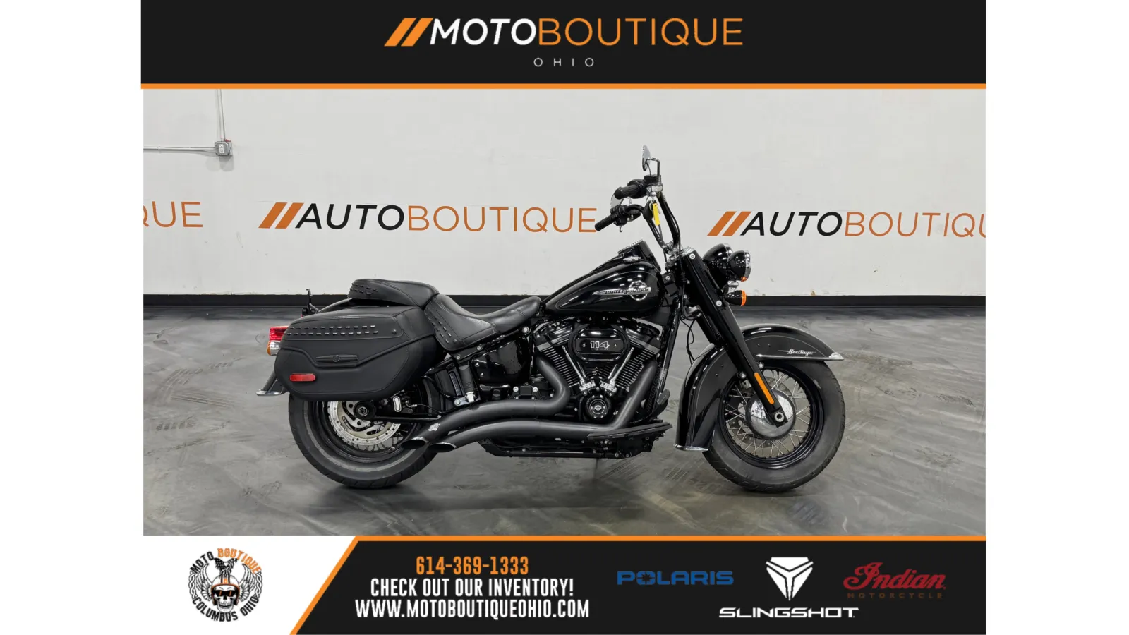 Black 2019 HARLEY DAVIDSON HERITAGE CLASSIC 114 FLHCS for sale in Columbus, OH