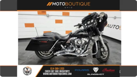 Black 2008 HARLEY DAVIDSON STREET GLIDE FLHX for sale in Columbus, OH