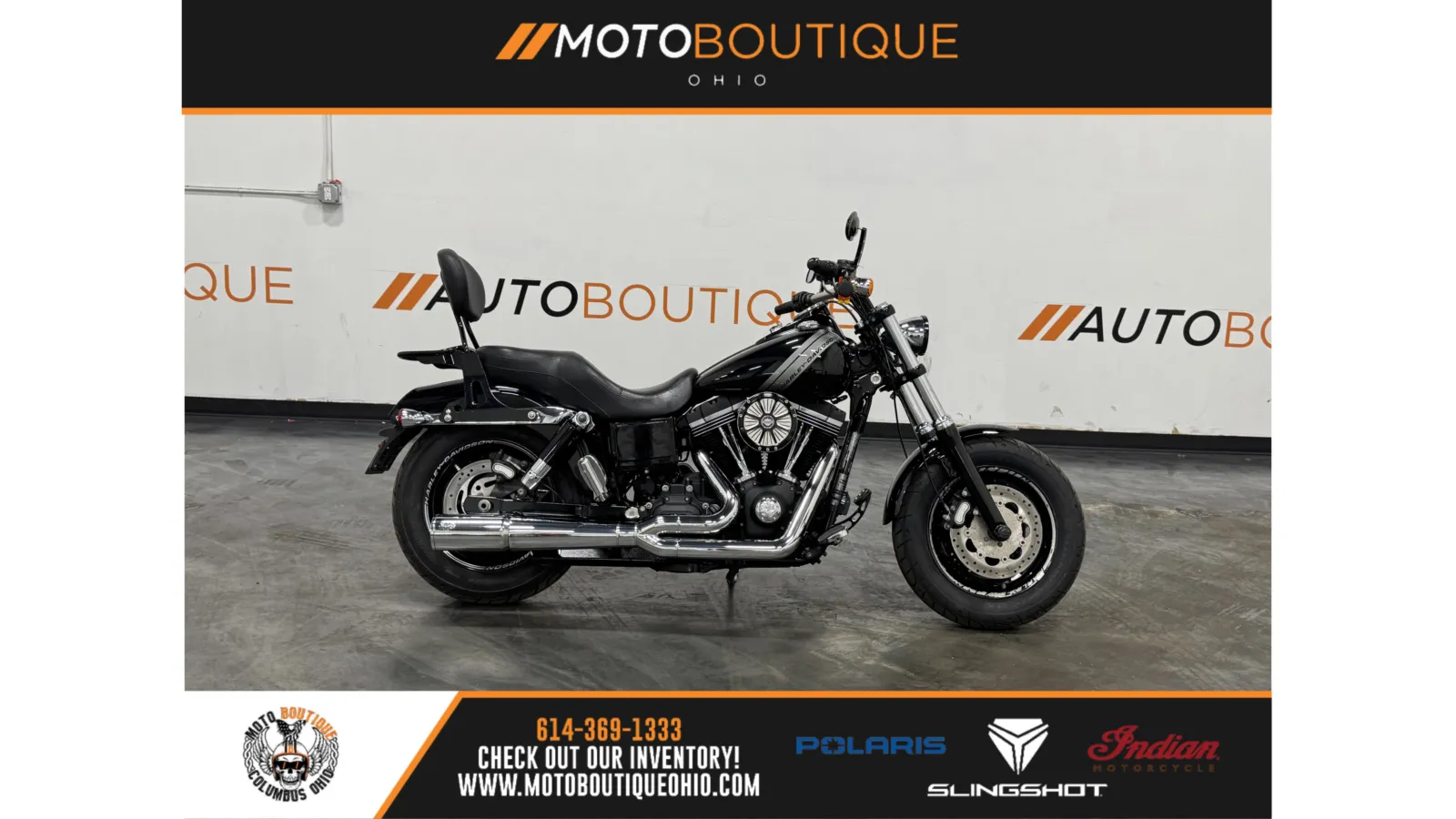 Black 2015 HARLEY DAVIDSON FAT BOB FXDF for sale in Columbus, OH
