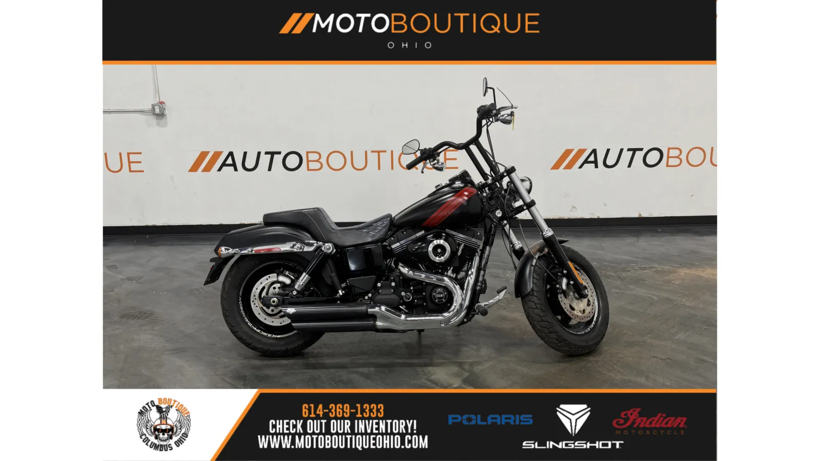 Black 2015 HARLEY DAVIDSON FAT BOB FXDF for sale in Columbus, OH