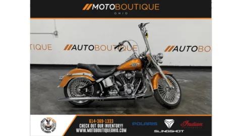Gold 2014 HARLEY DAVIDSON FAT BOY FLSTF for sale in Columbus, OH
