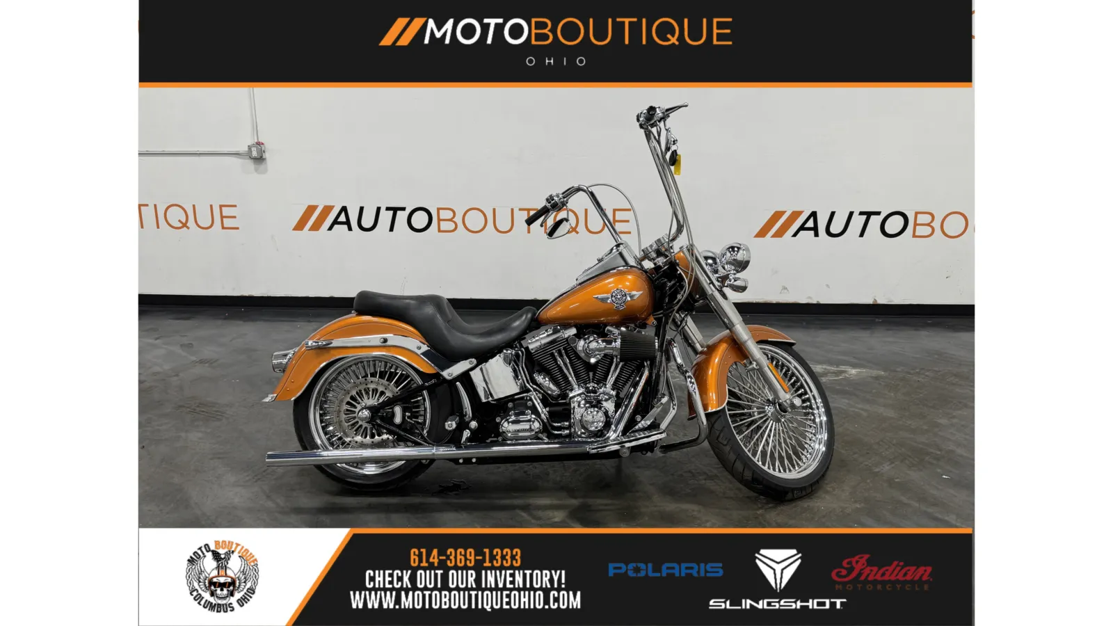 Gold 2014 HARLEY DAVIDSON FAT BOY FLSTF for sale in Columbus, OH