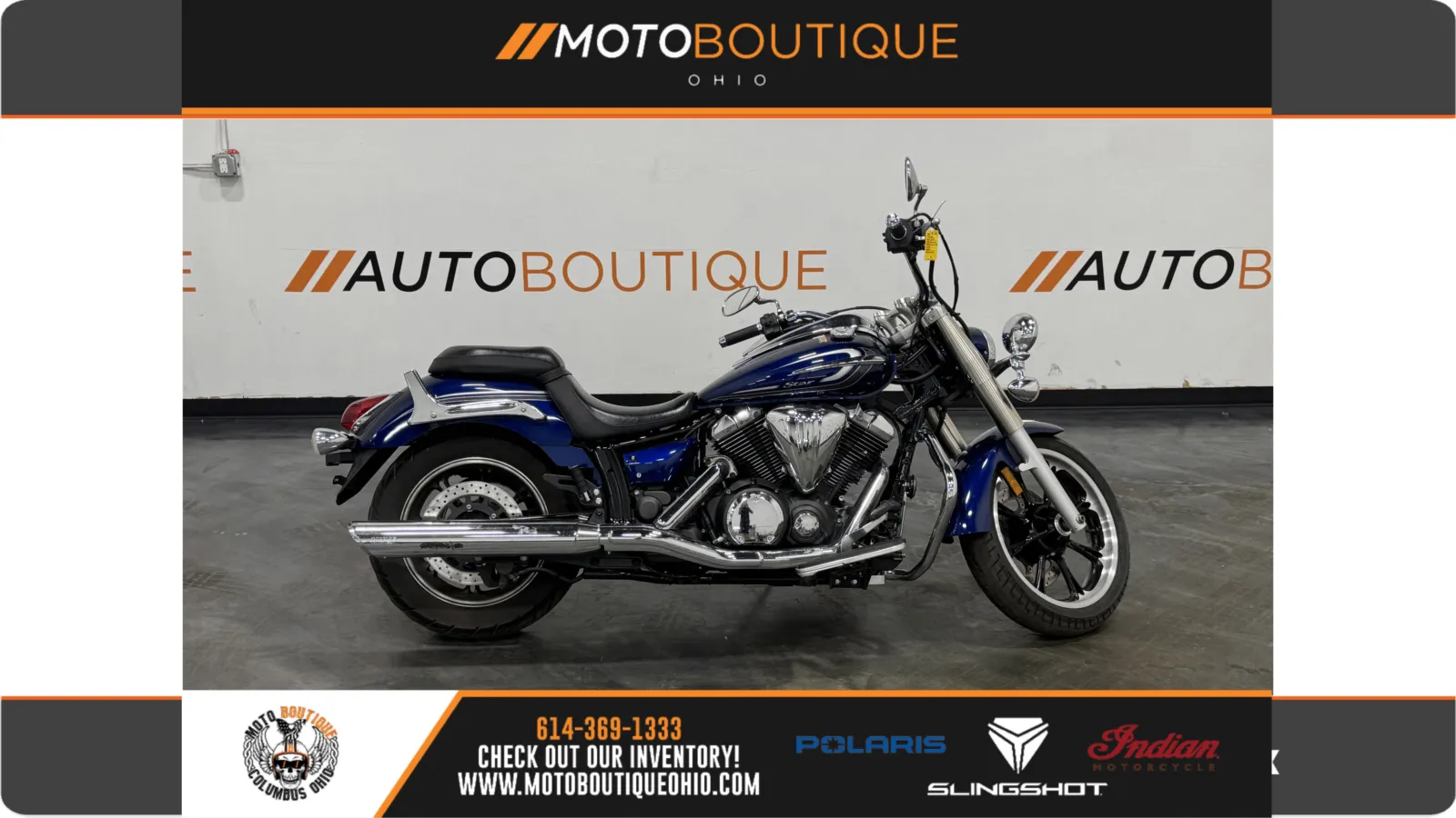 Blue 2015 YAMAHA VSTAR 950 for sale in Columbus, OH