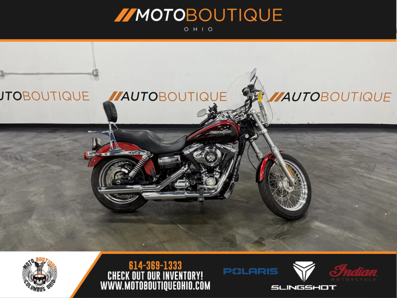 Red 2012 HARLEY DAVIDSON SUPER GLIDE CUSTOM FXDC for sale in Columbus, OH