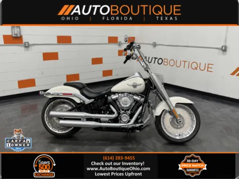 White 2018 HARLEY DAVIDSON FAT BOY FLFB for sale in Columbus, OH