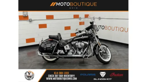 Black 2003 HARLEY DAVIDSON HERITAGE SPRINGER FLSTS for sale in Columbus, OH
