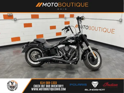 Black 2015 HARLEY DAVIDSON FAT BOY LO FLSTFB for sale in Columbus, OH