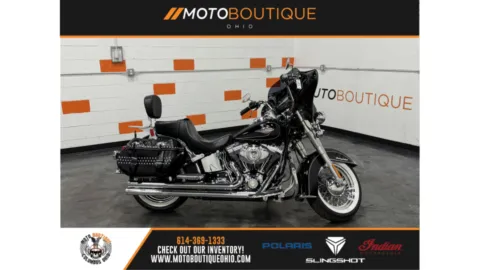 Black 2011 HARLEY DAVIDSON HERITAGE CLASSIC FLSTC for sale in Columbus, OH