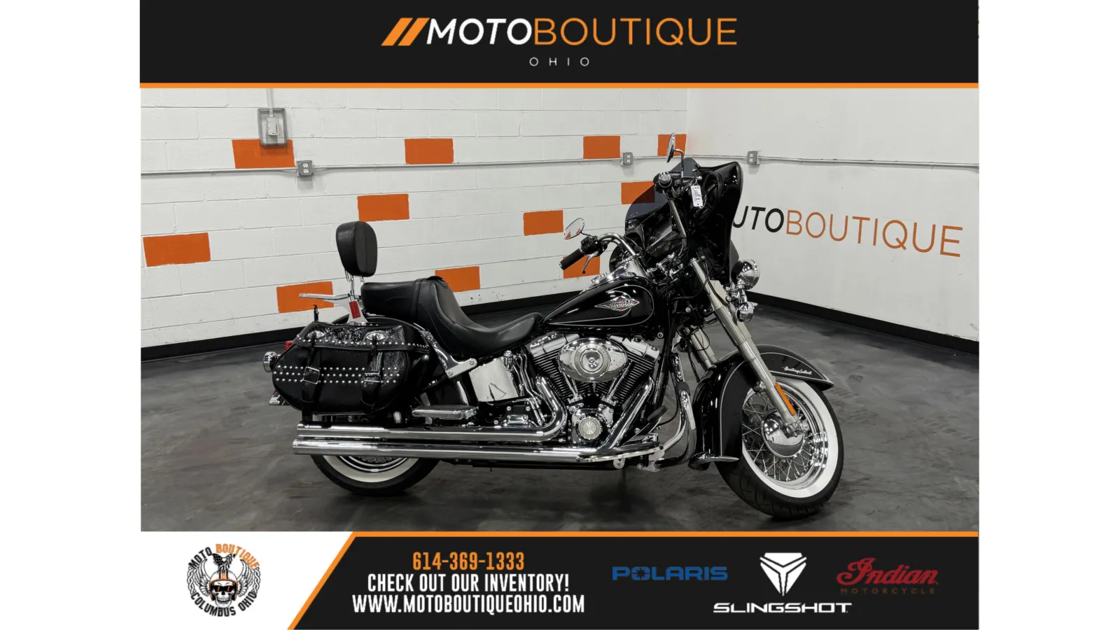 Black 2011 HARLEY DAVIDSON HERITAGE CLASSIC FLSTC for sale in Columbus, OH