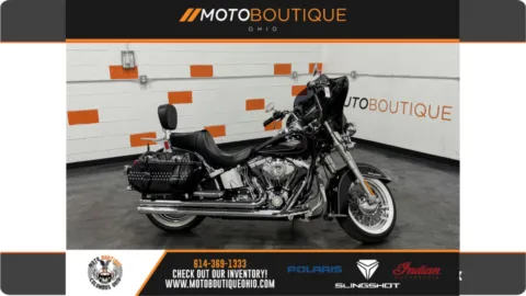 Black 2011 HARLEY DAVIDSON HERITAGE CLASSIC FLSTC for sale in Columbus, OH