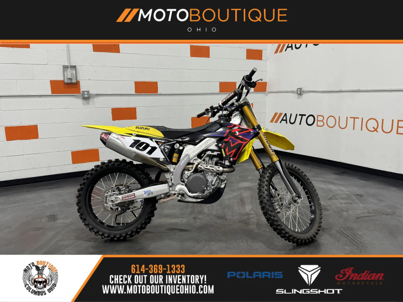 Yellow 2018 SUZUKI RM-Z 450 for sale in Columbus, OH