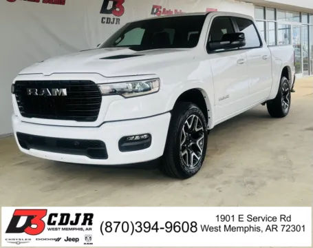 White 2025 Ram 1500 Laramie for sale in West Memphis, AR