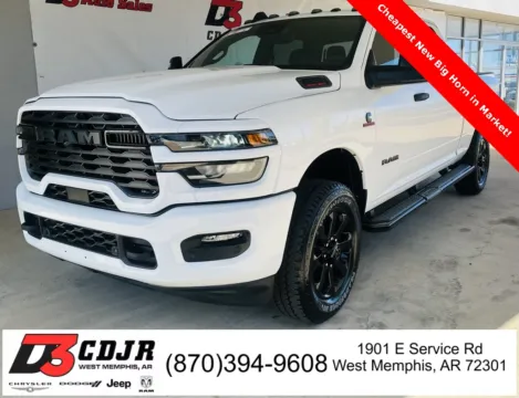 White 2025 Ram 2500 Big Horn for sale in West Memphis, AR