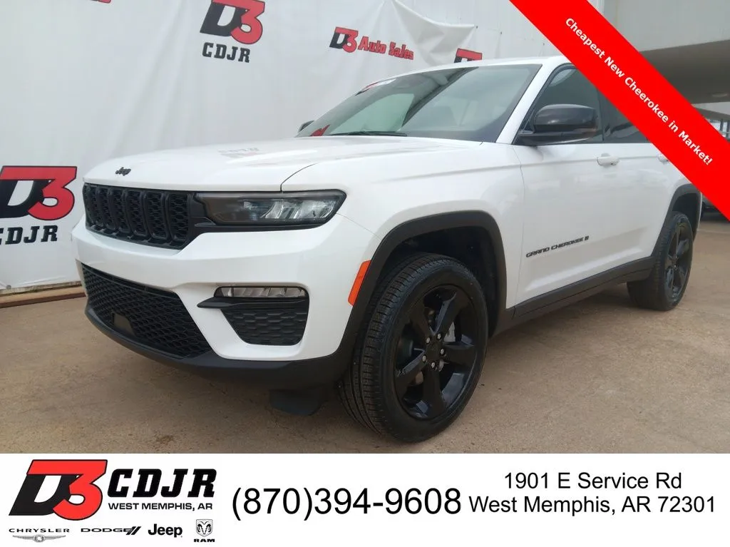 White 2025 Jeep Grand Cherokee Limited for sale in West Memphis, AR