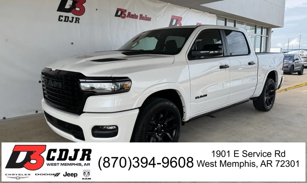 White 2025 Ram 1500 Laramie for sale in West Memphis, AR