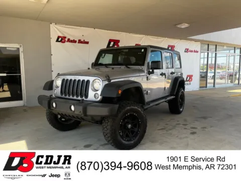 Silver 2016 Jeep Wrangler Unlimited Sport for sale in West Memphis, AR