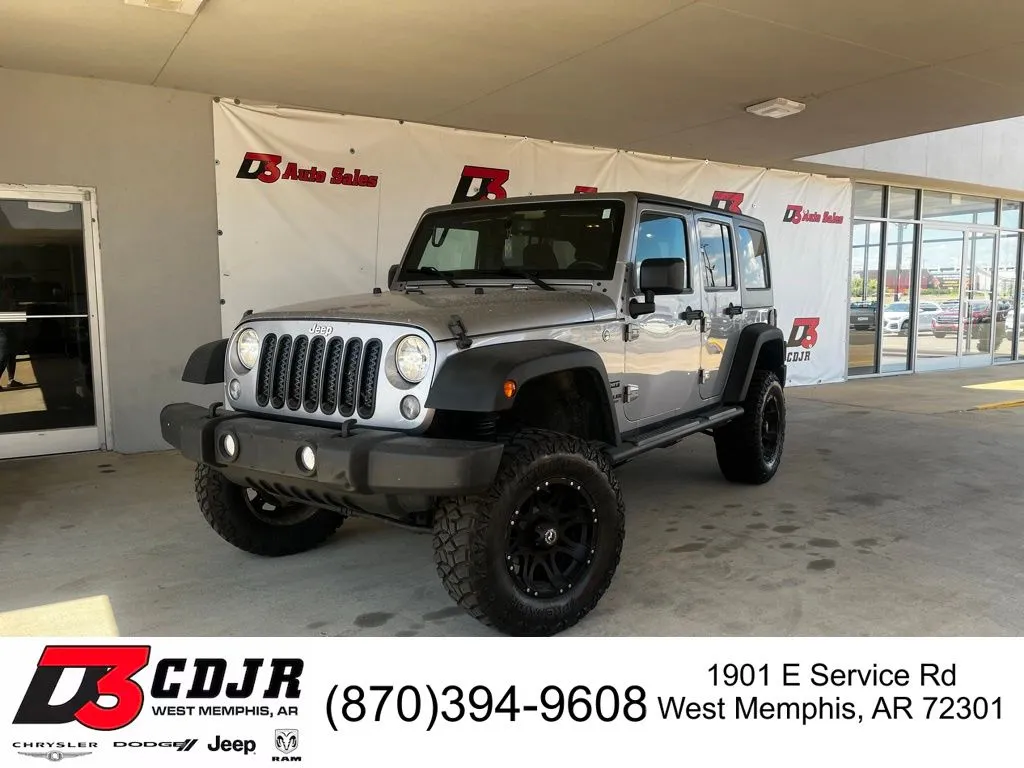 Silver 2016 Jeep Wrangler Unlimited Sport for sale in West Memphis, AR