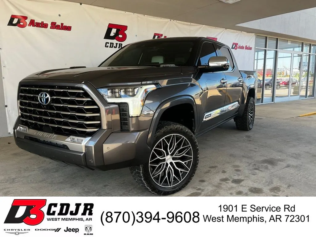 Gray 2023 Toyota Tundra Hybrid Capstone for sale in West Memphis, AR